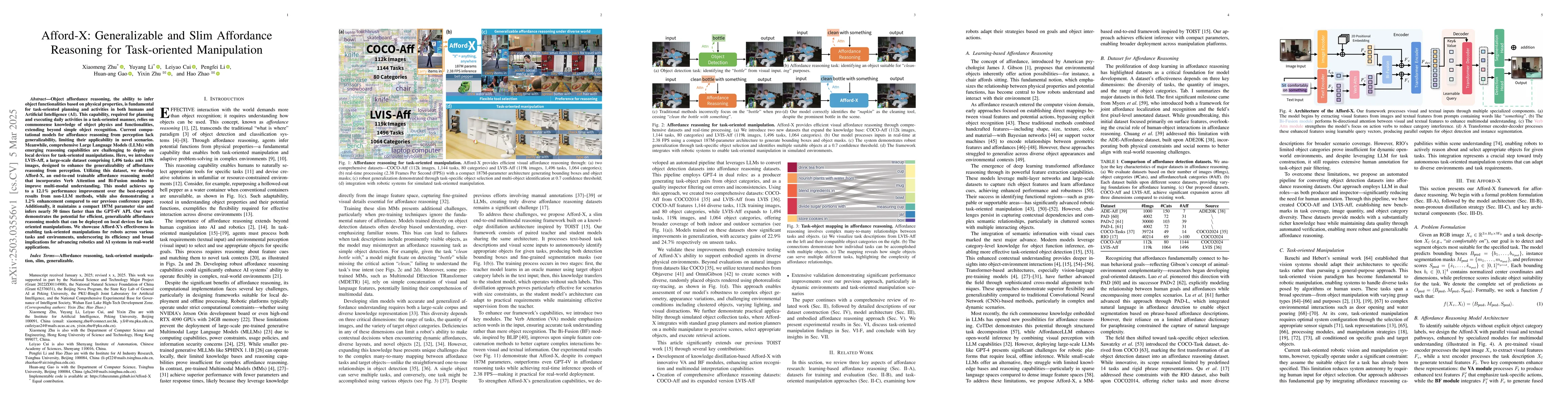 Thumbnail for Afford-X: Generalizable and Slim Affordance Reasoning for Task-oriented
  Manipulation