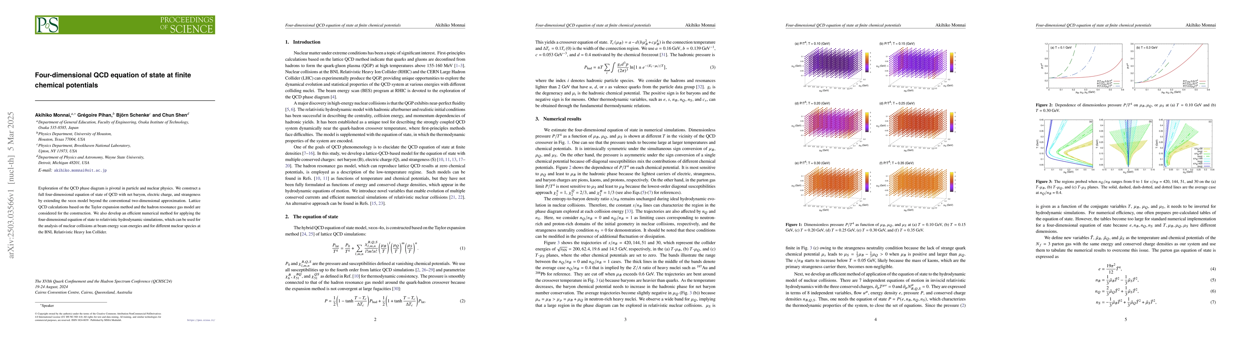 Thumbnail for Four-dimensional QCD equation of state at finite chemical potentials