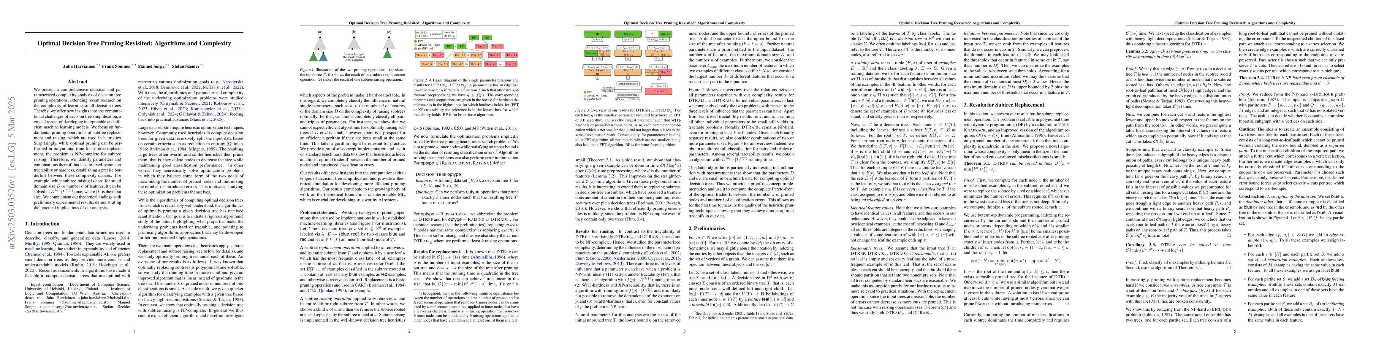 Thumbnail for Optimal Decision Tree Pruning Revisited: Algorithms and Complexity