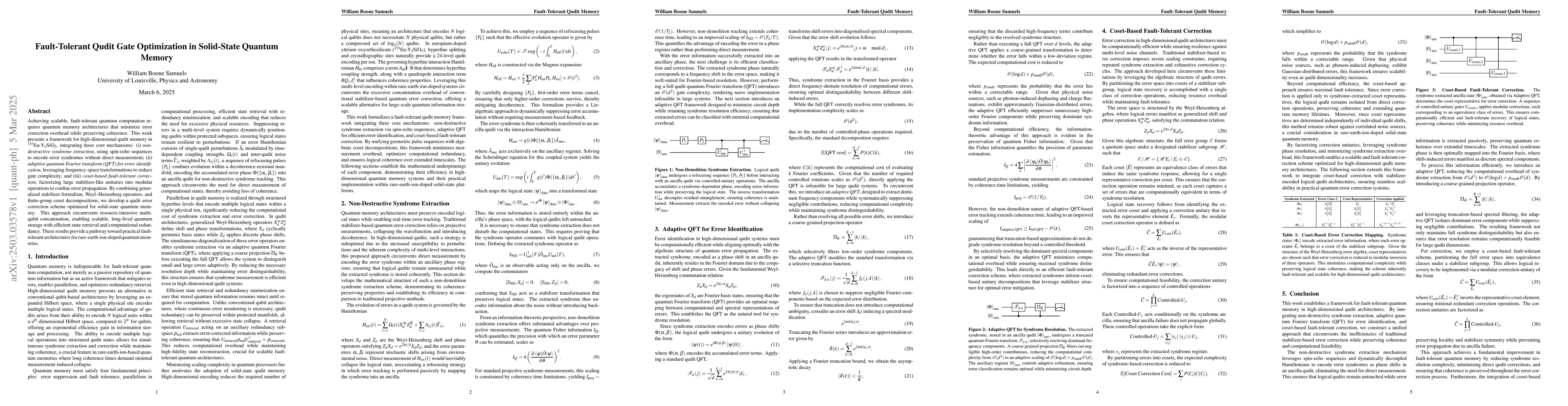 Thumbnail for Fault-Tolerant Qudit Gate Optimization in Solid-State Quantum Memory