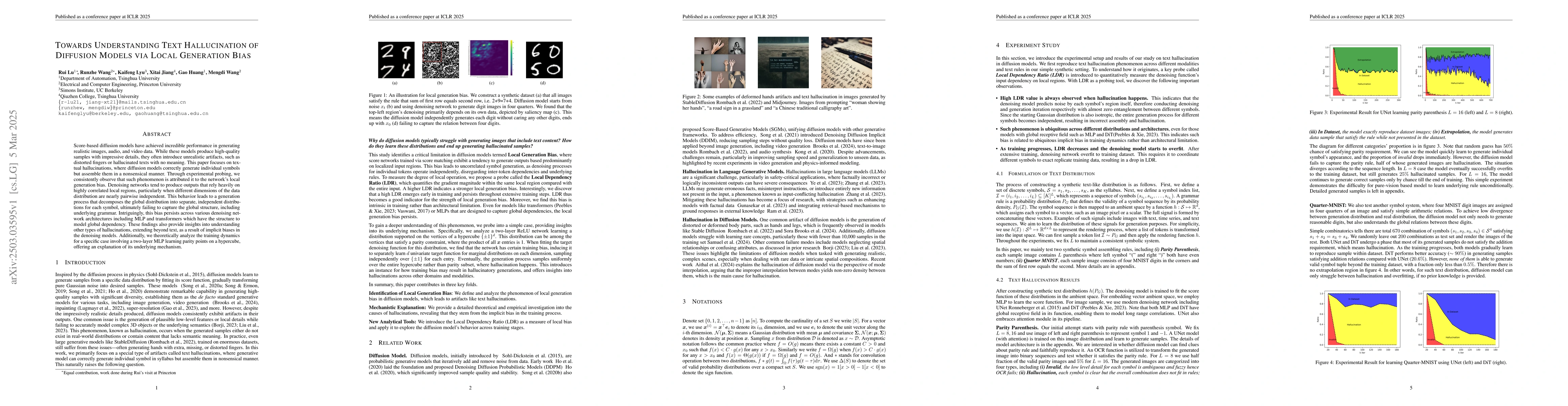 Thumbnail for Towards Understanding Text Hallucination of Diffusion Models via Local
  Generation Bias