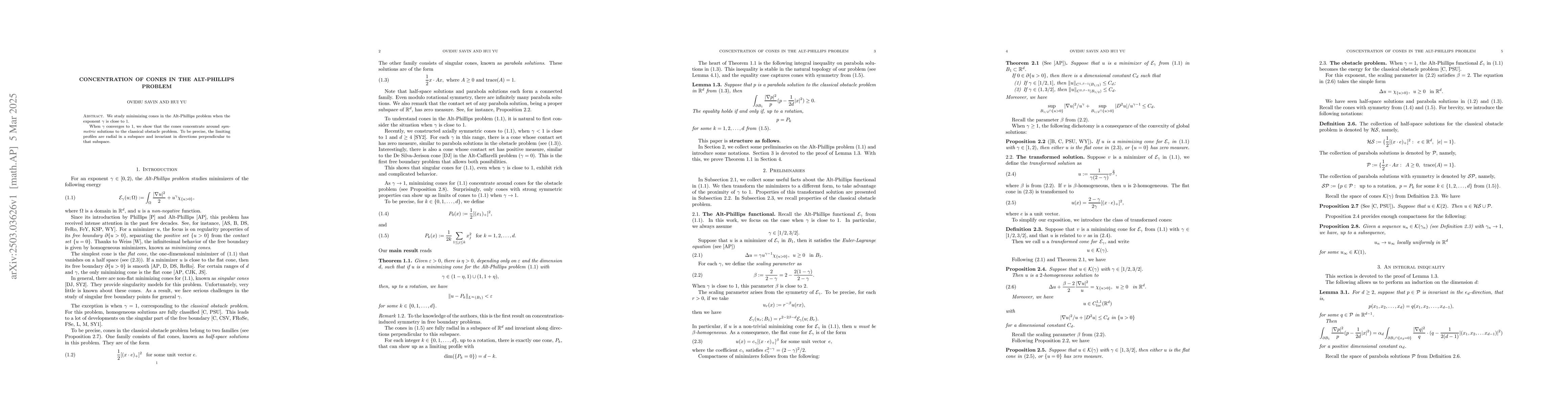 Thumbnail for Concentration of cones in the Alt-Phillips problem