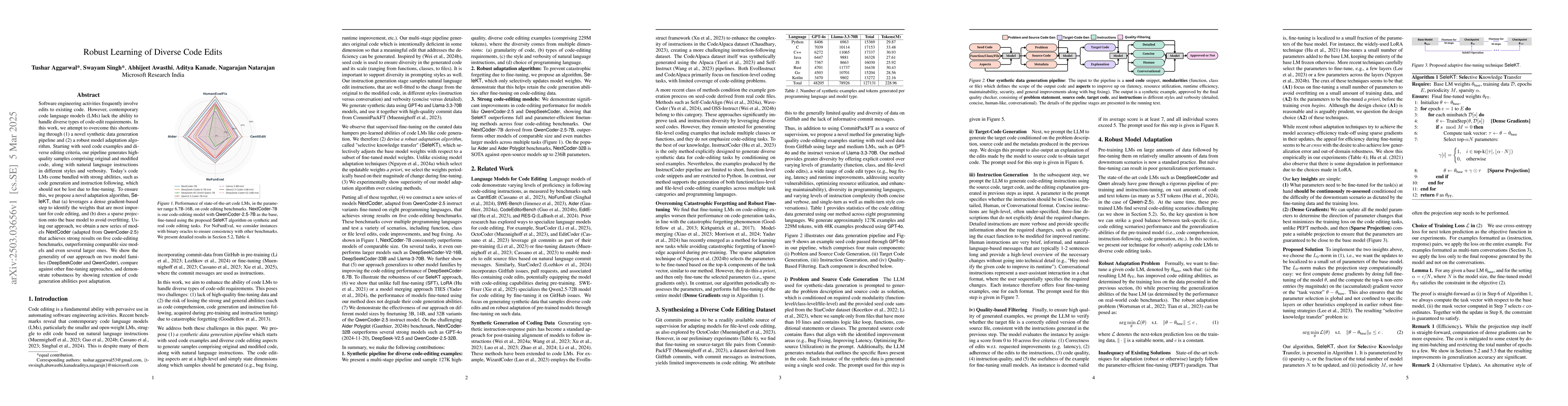 Thumbnail for Robust Learning of Diverse Code Edits