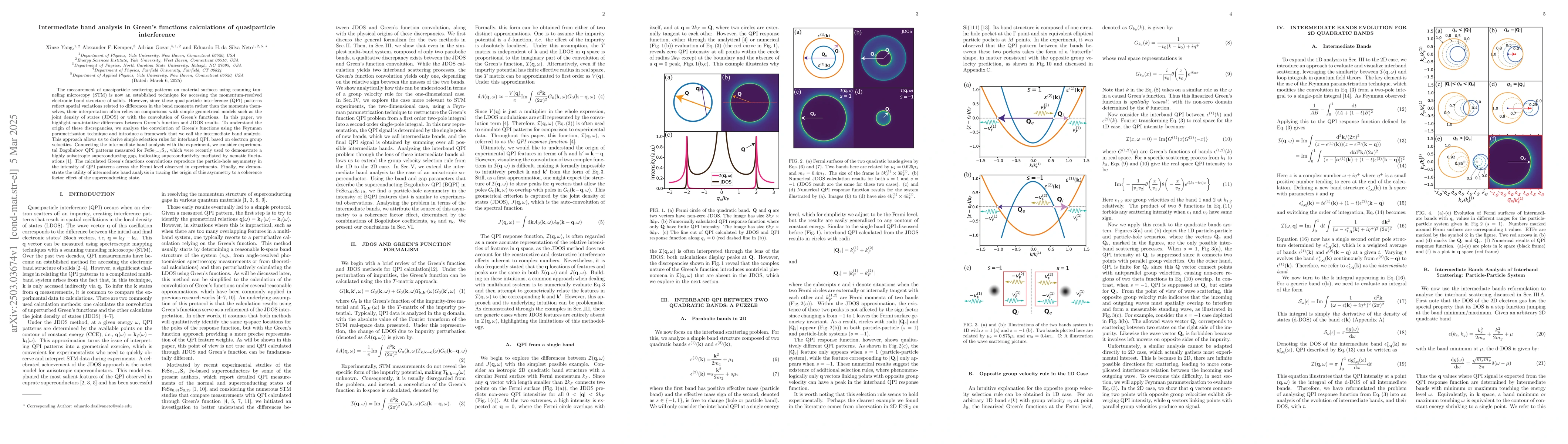 Thumbnail for Intermediate band analysis in Green's functions calculations of
  quasiparticle interference