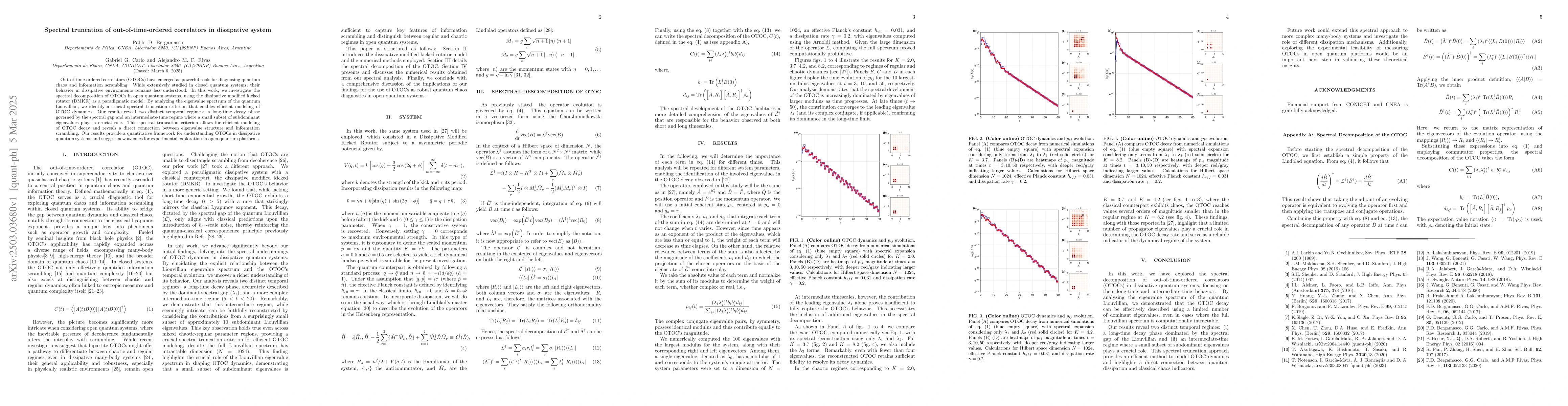 Thumbnail for Spectral truncation of out-of-time-ordered correlators in dissipative
  system