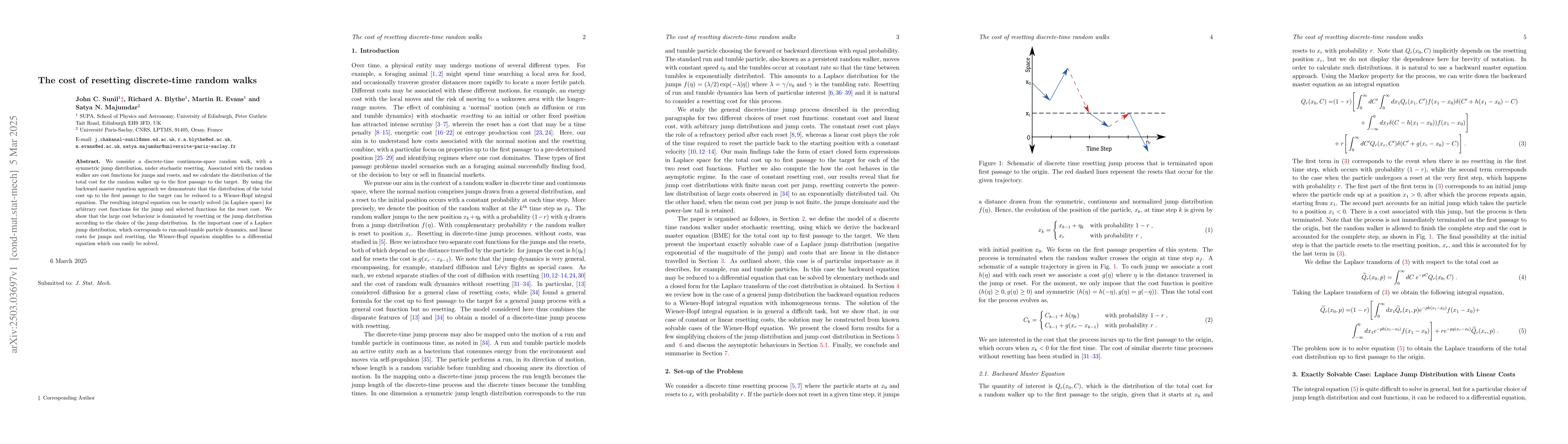 Thumbnail for The cost of resetting discrete-time random walks
