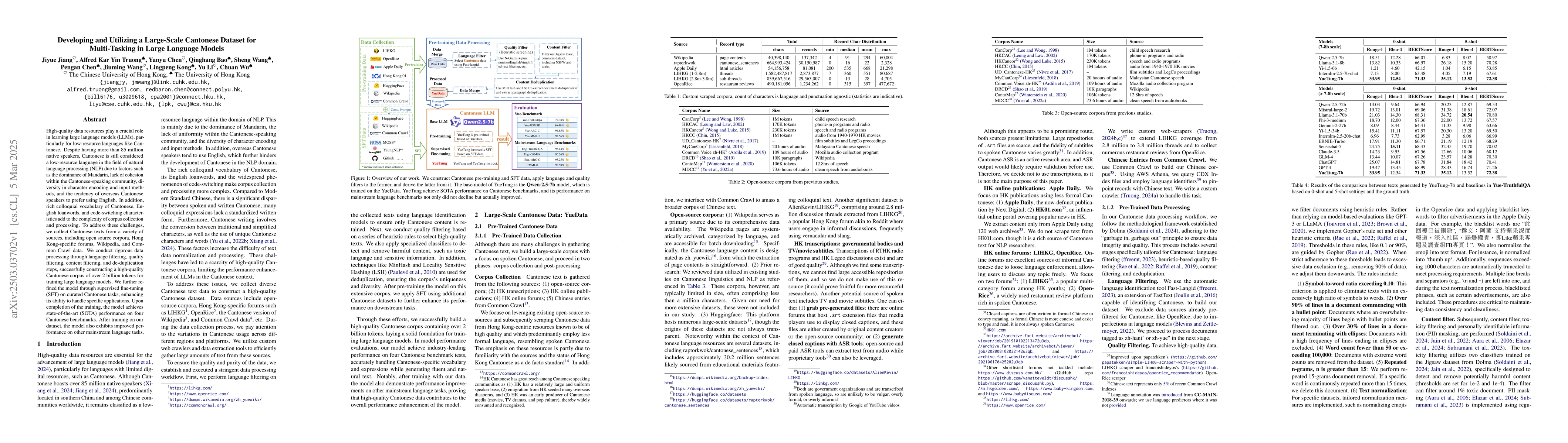 Thumbnail for Developing and Utilizing a Large-Scale Cantonese Dataset for
  Multi-Tasking in Large Language Models