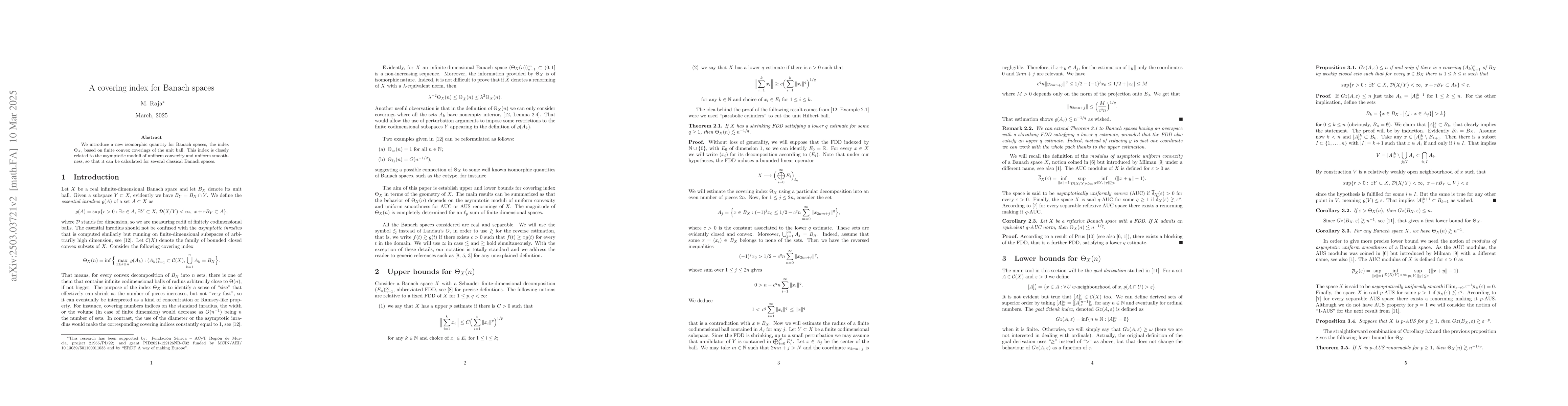 Thumbnail for A covering index for Banach spaces