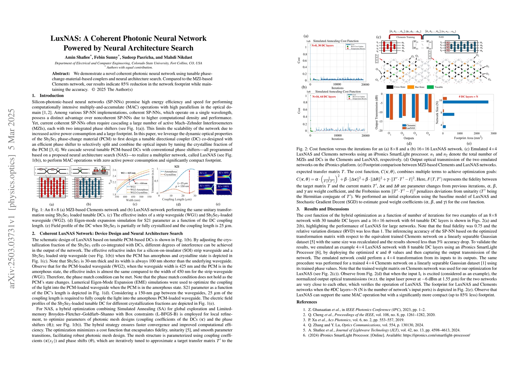 Thumbnail for LuxNAS: A Coherent Photonic Neural Network Powered by Neural
  Architecture Search
