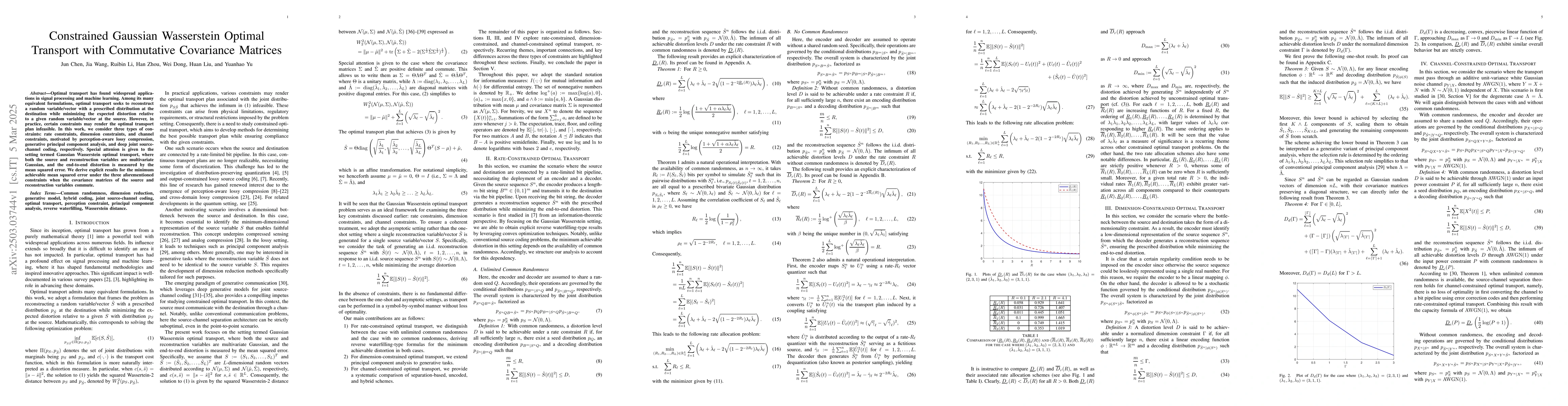 Thumbnail for Constrained Gaussian Wasserstein Optimal Transport with Commutative
  Covariance Matrices