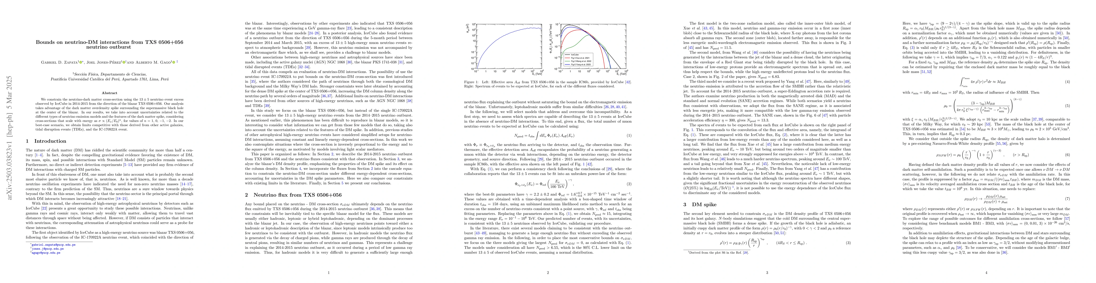 Thumbnail for Bounds on neutrino-DM interactions from TXS 0506+056 neutrino outburst