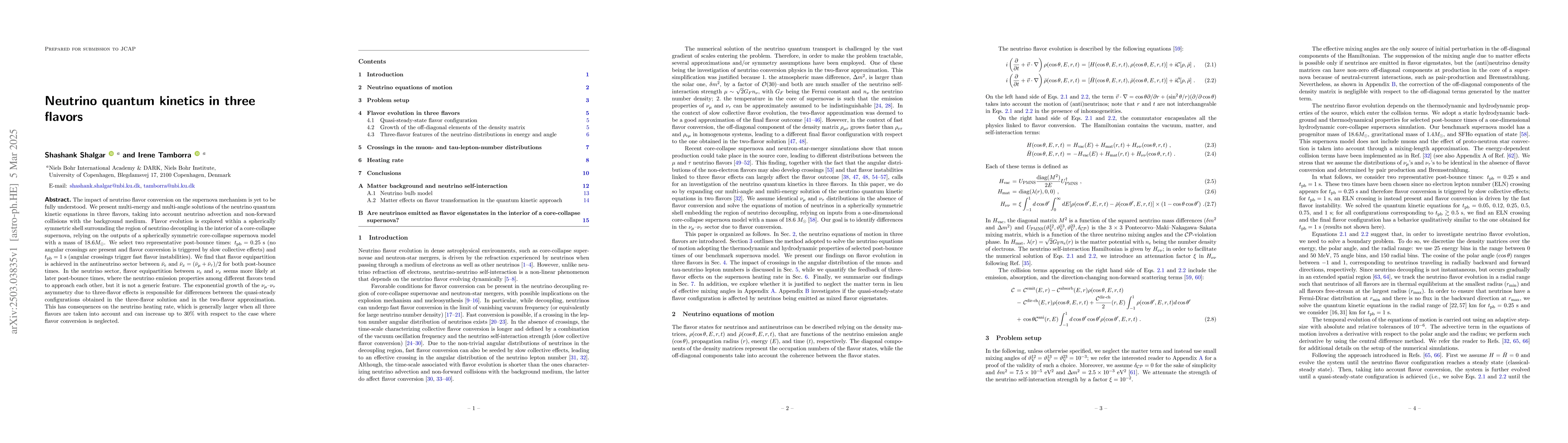 Thumbnail for Neutrino quantum kinetics in three flavors