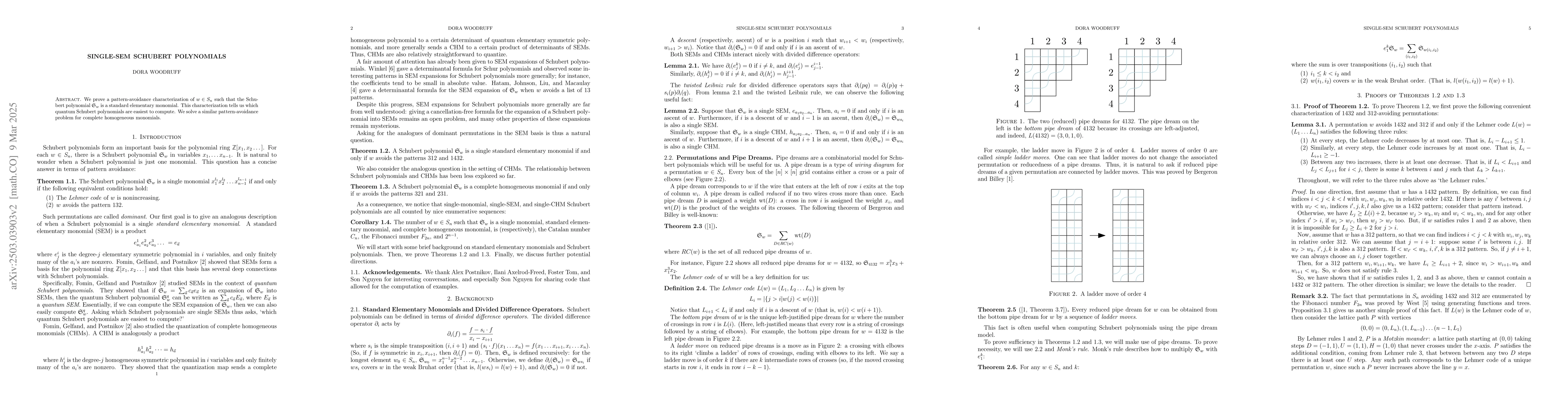 Thumbnail for Single-SEM Schubert Polynomials