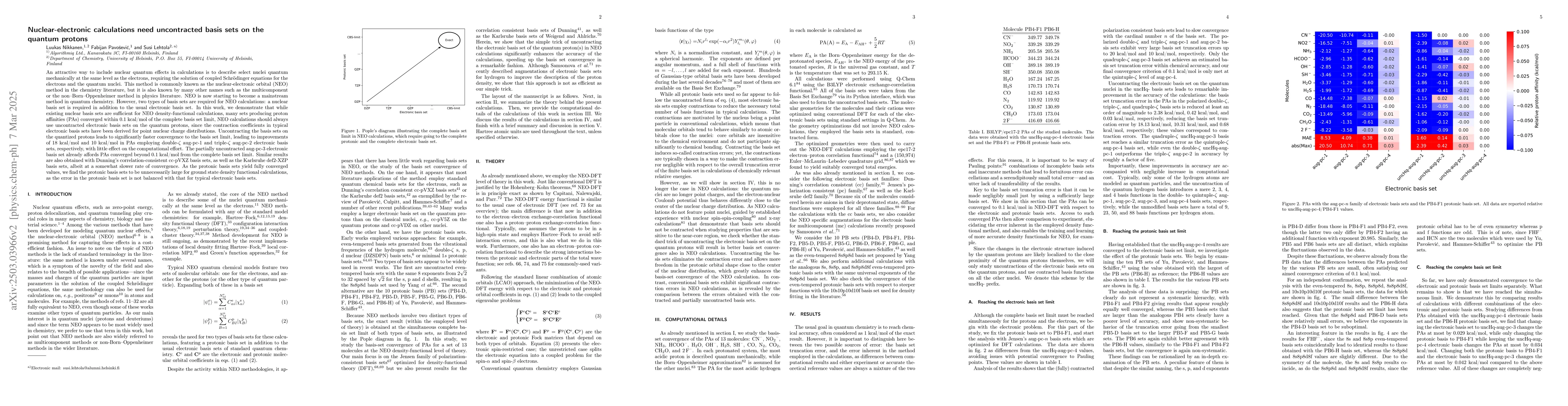Thumbnail for Nuclear-electronic calculations need uncontracted basis sets on the
  quantum protons