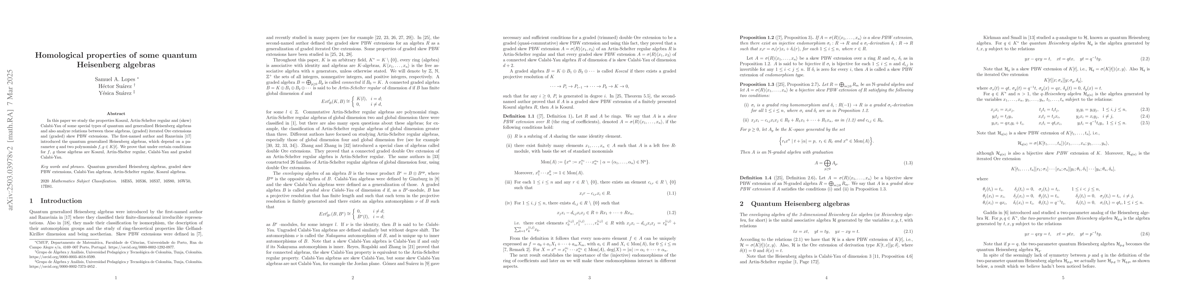 Thumbnail for Homological properties of some quantum Heisenberg algebras