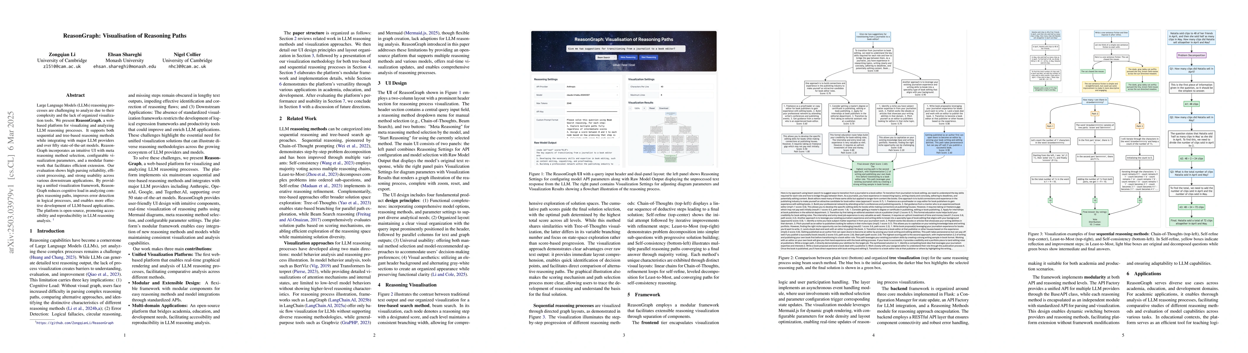 Thumbnail for ReasonGraph: Visualisation of Reasoning Paths