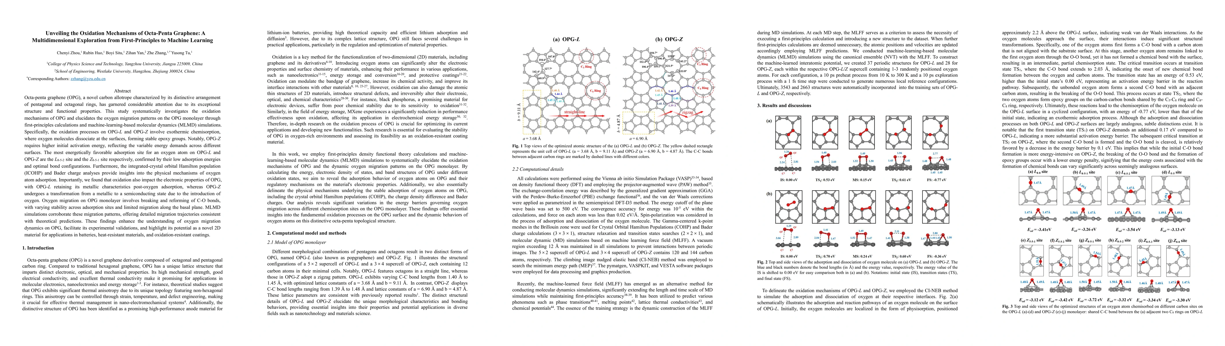 Thumbnail for Unveiling the Oxidation Mechanisms of Octa-Penta Graphene: A
  Multidimensional Exploration from First-Principles to Machine Learning