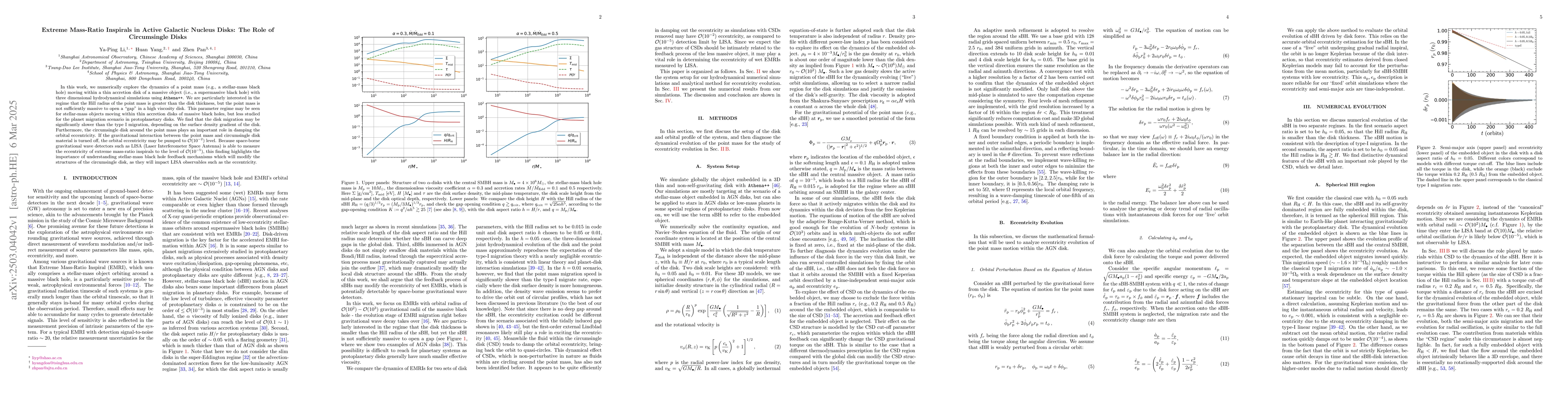Thumbnail for Extreme Mass-Ratio Inspirals in Active Galactic Nucleus Disks: The Role
  of Circumsingle Disks