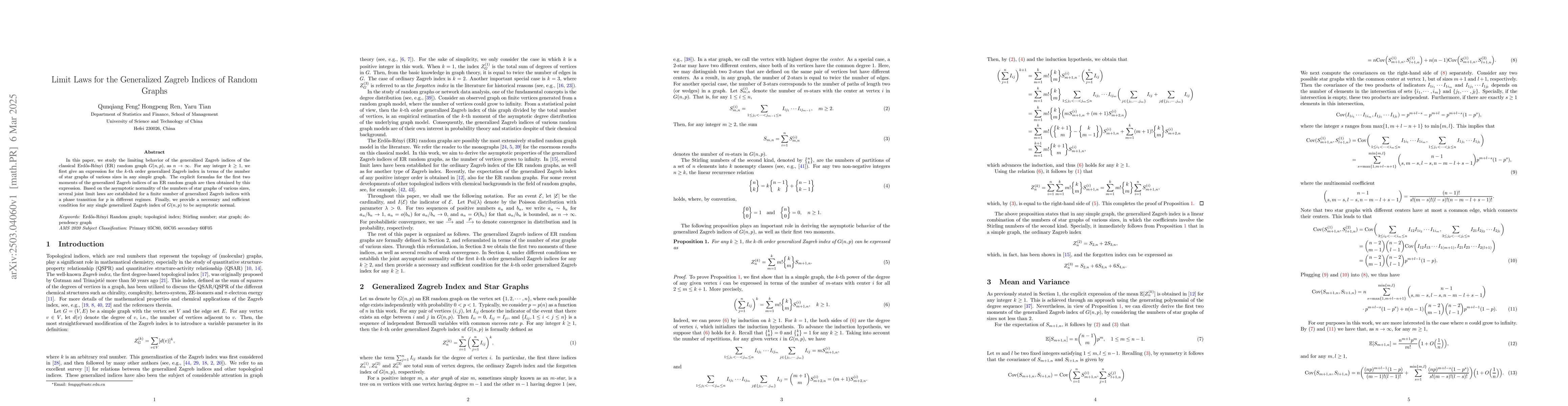 Thumbnail for Limit laws for the generalized Zagreb indices of random graphs