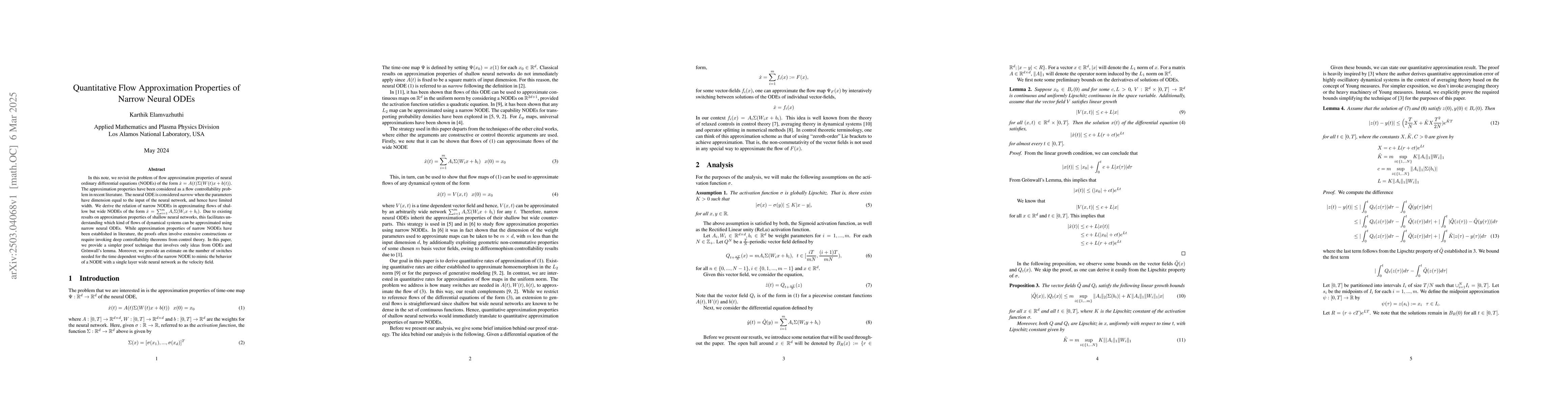 Thumbnail for Quantitative Flow Approximation Properties of Narrow Neural ODEs