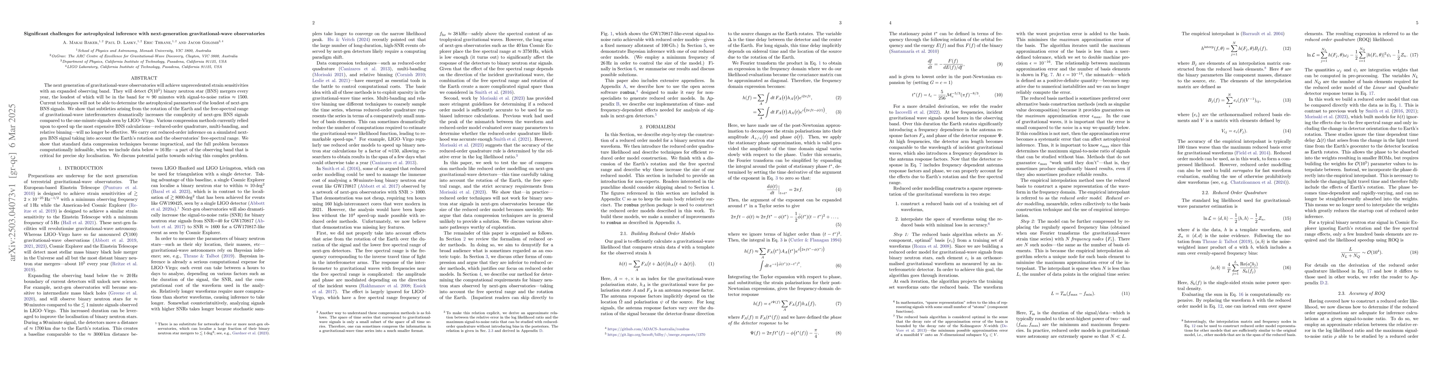 Thumbnail for Significant challenges for astrophysical inference with next-generation
  gravitational-wave observatories