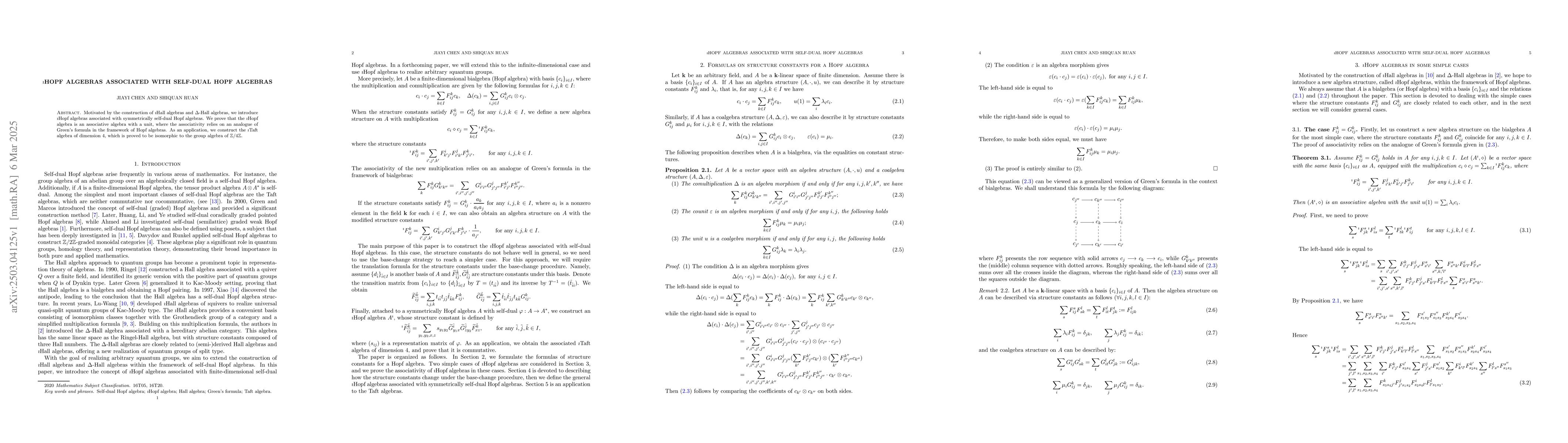 Thumbnail for $\imath$Hopf algebras associated with self-dual Hopf algebras