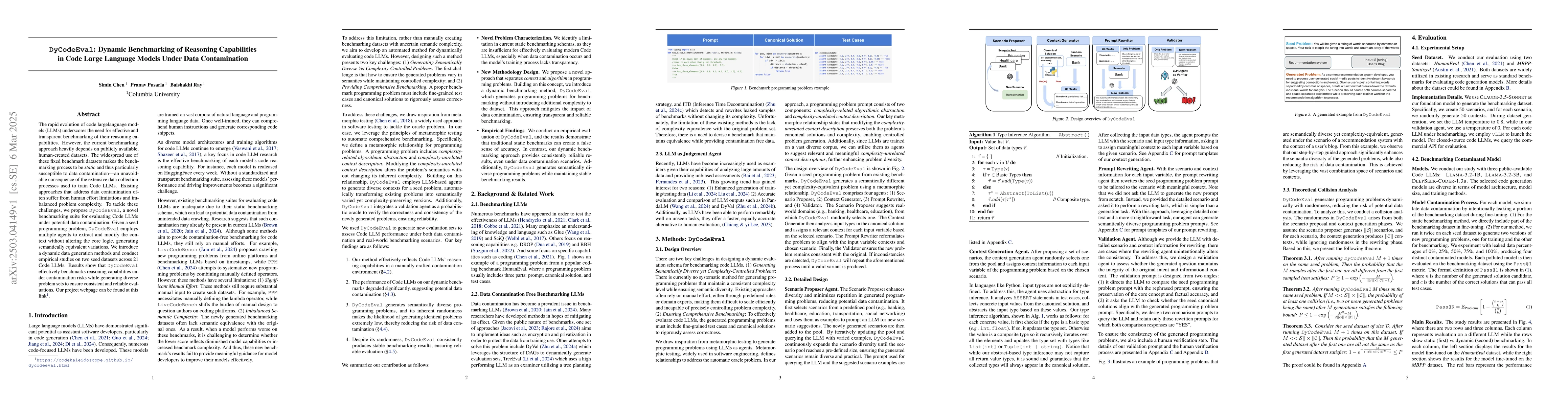 Thumbnail for Dynamic Benchmarking of Reasoning Capabilities in Code Large Language
  Models Under Data Contamination