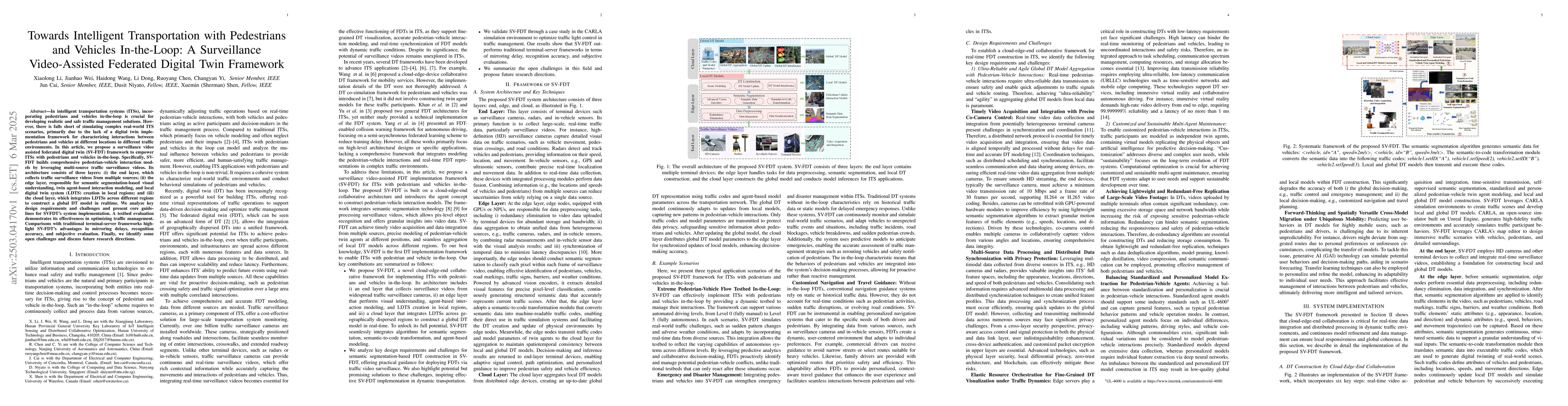 Thumbnail for Towards Intelligent Transportation with Pedestrians and Vehicles
  In-the-Loop: A Surveillance Video-Assisted Federated Digital Twin Framework