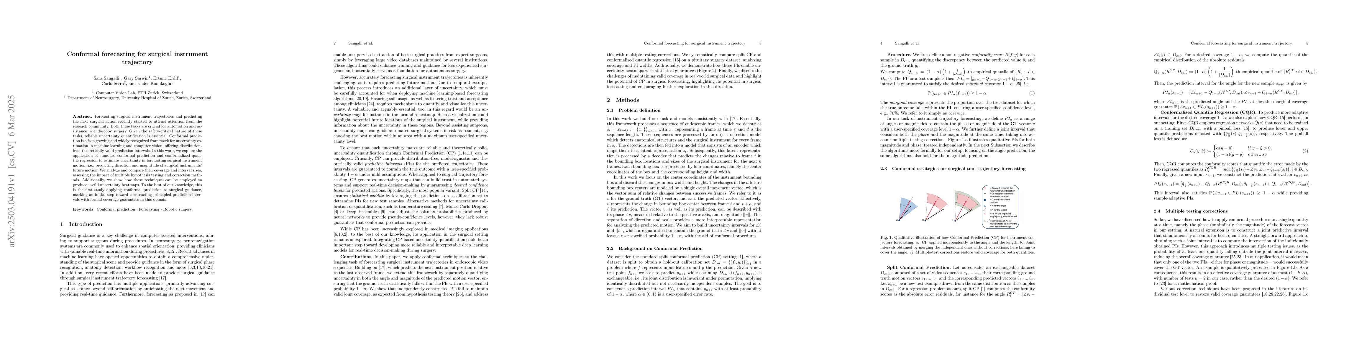 Thumbnail for Conformal forecasting for surgical instrument trajectory