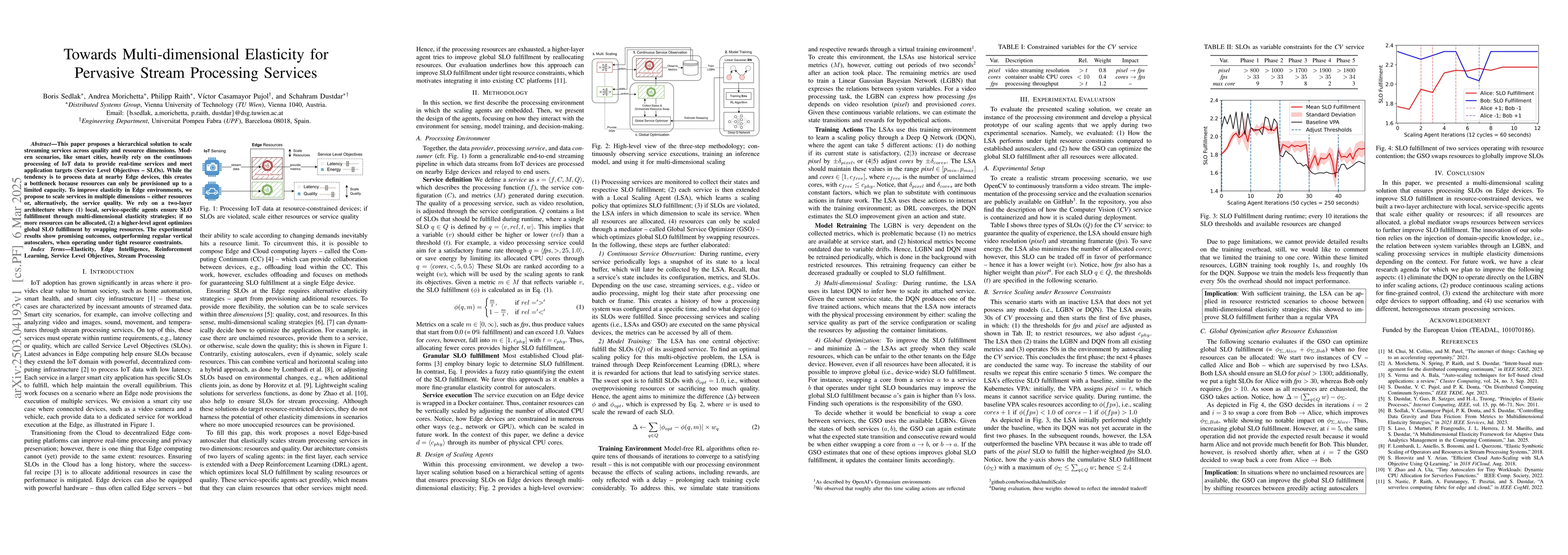 Thumbnail for Towards Multi-dimensional Elasticity for Pervasive Stream Processing
  Services