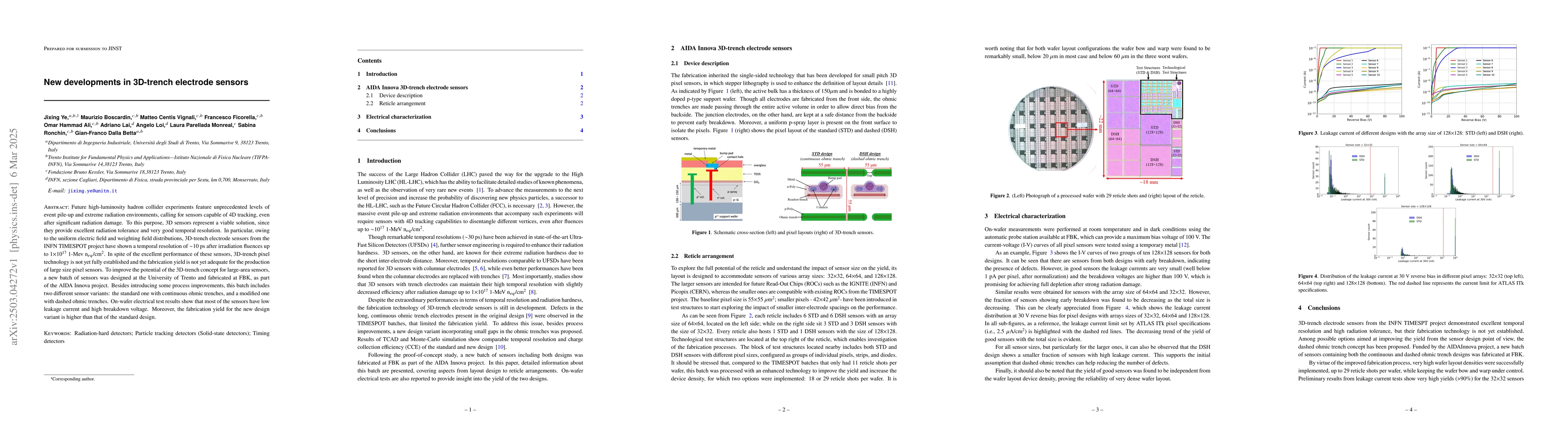 Thumbnail for New developments in 3D-trench electrode sensors