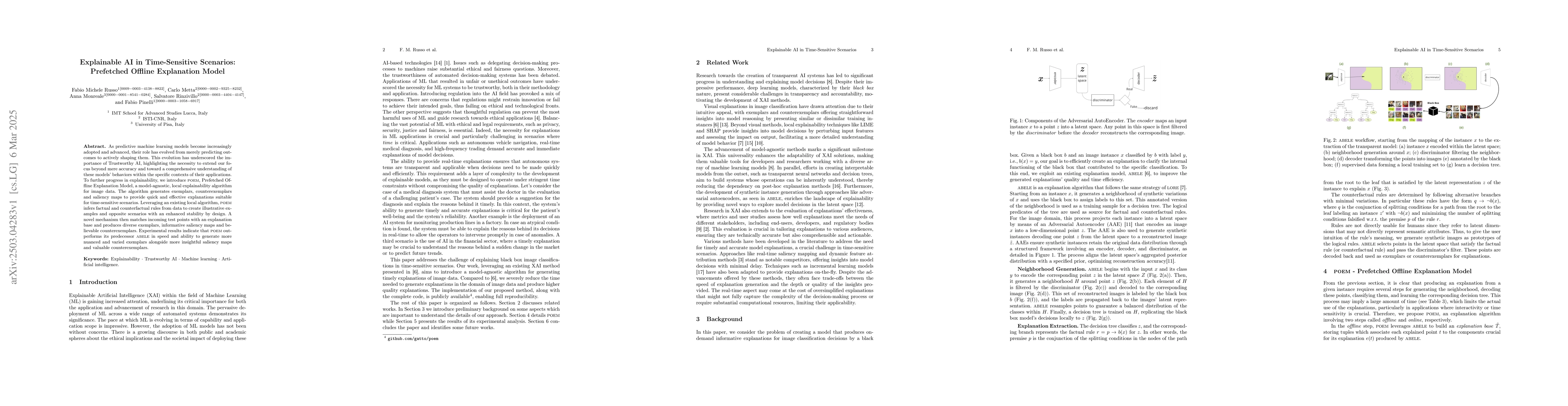 Thumbnail for Explainable AI in Time-Sensitive Scenarios: Prefetched Offline
  Explanation Model