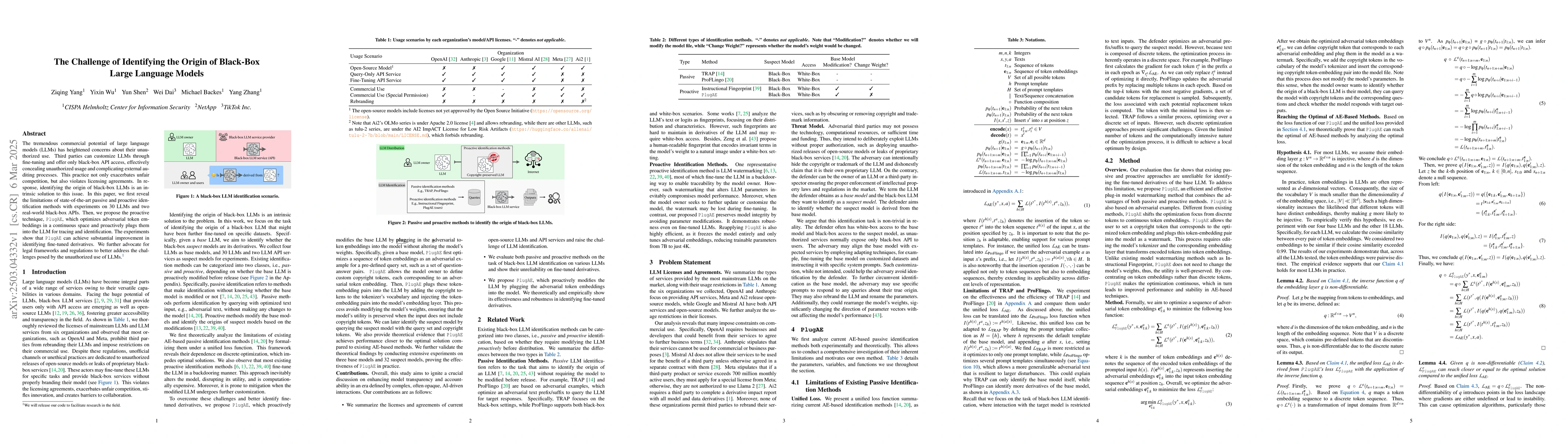 Thumbnail for The Challenge of Identifying the Origin of Black-Box Large Language
  Models