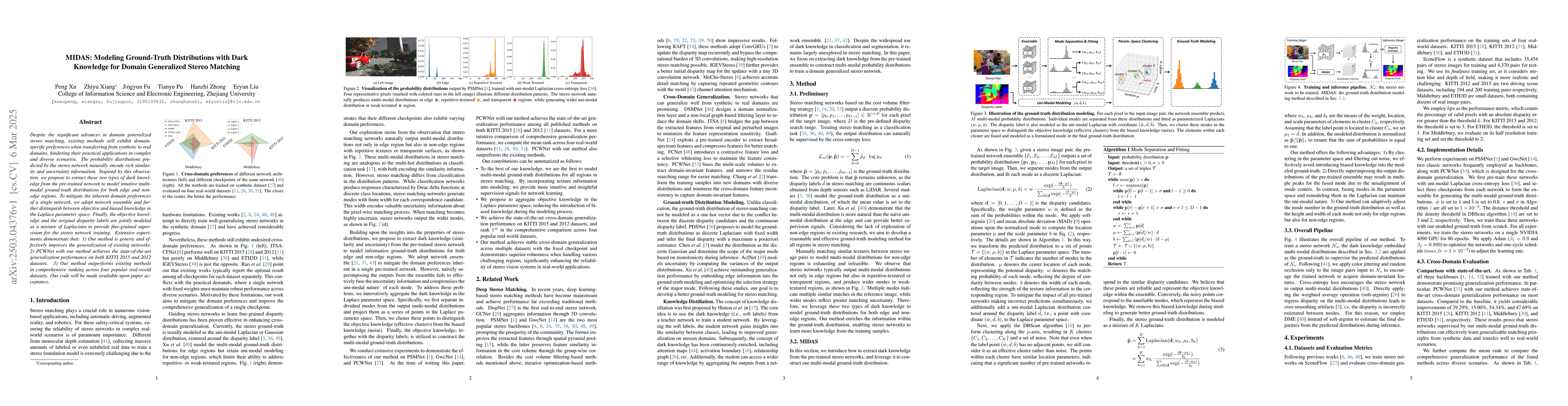 Thumbnail for MIDAS: Modeling Ground-Truth Distributions with Dark Knowledge for
  Domain Generalized Stereo Matching