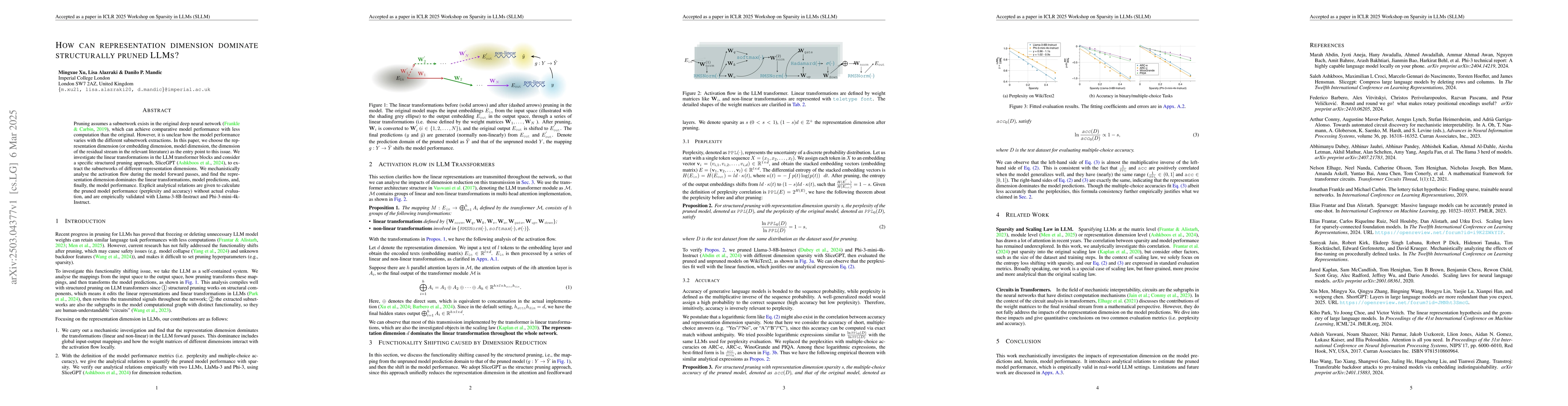 Thumbnail for How can representation dimension dominate structurally pruned LLMs?