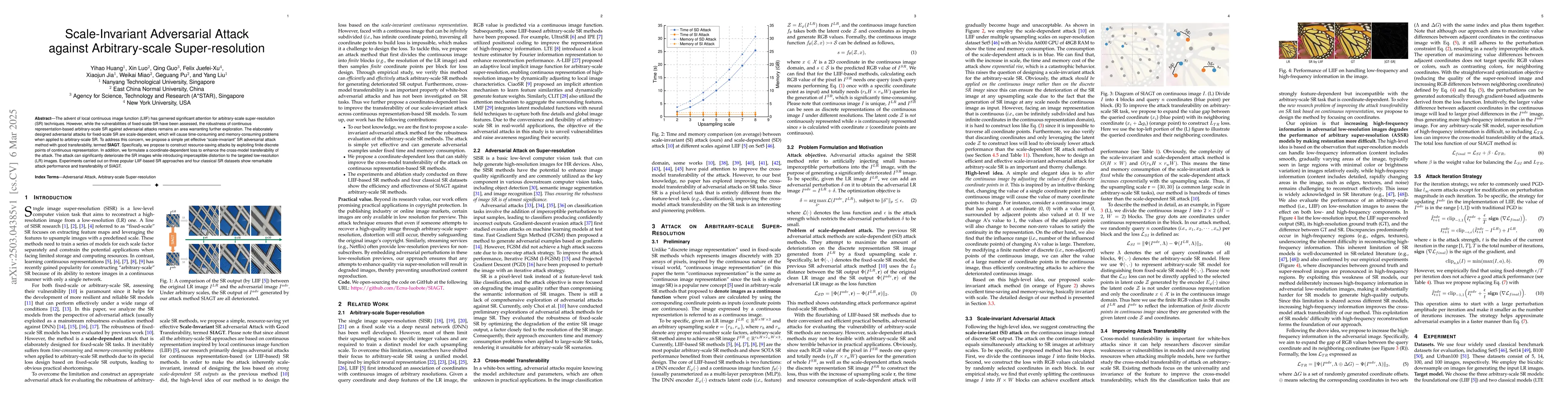 Thumbnail for Scale-Invariant Adversarial Attack against Arbitrary-scale
  Super-resolution