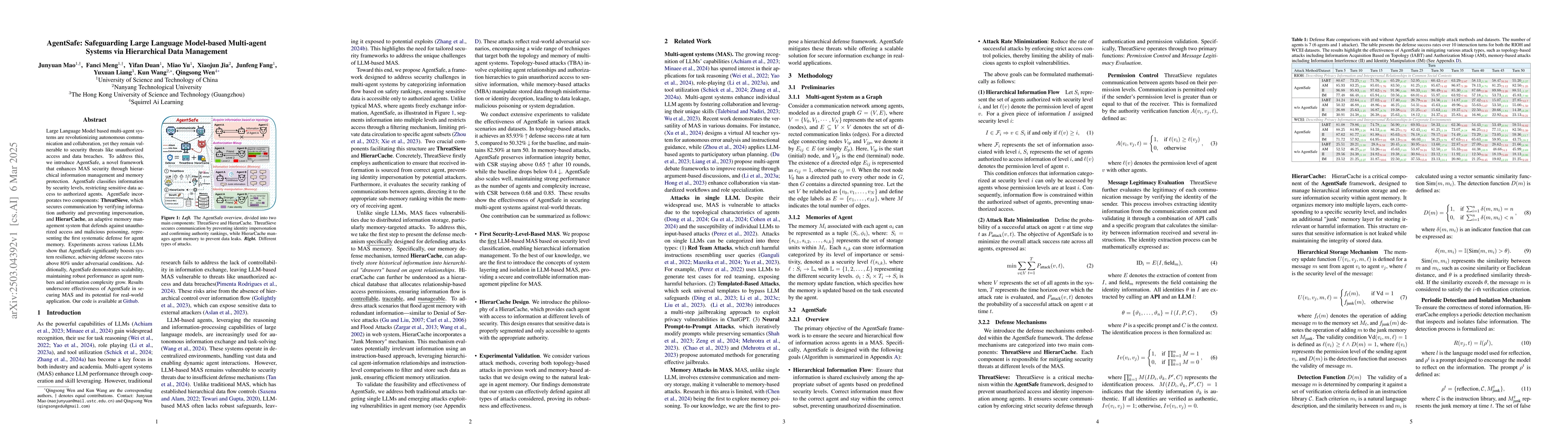 Thumbnail for AgentSafe: Safeguarding Large Language Model-based Multi-agent Systems
  via Hierarchical Data Management