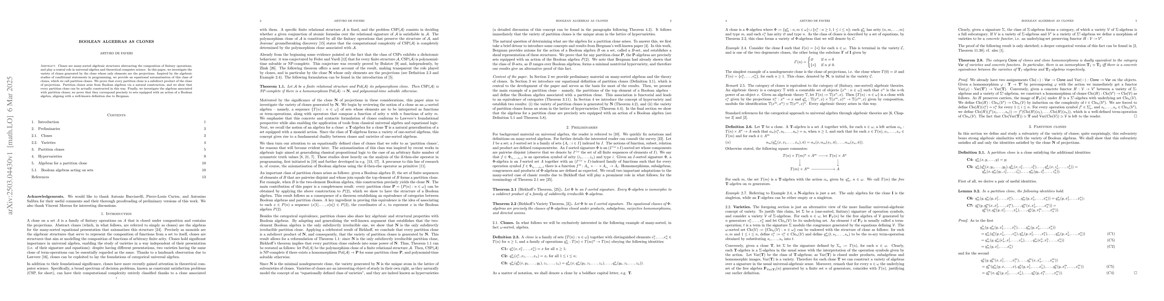 Thumbnail for Boolean Algebras as Clones