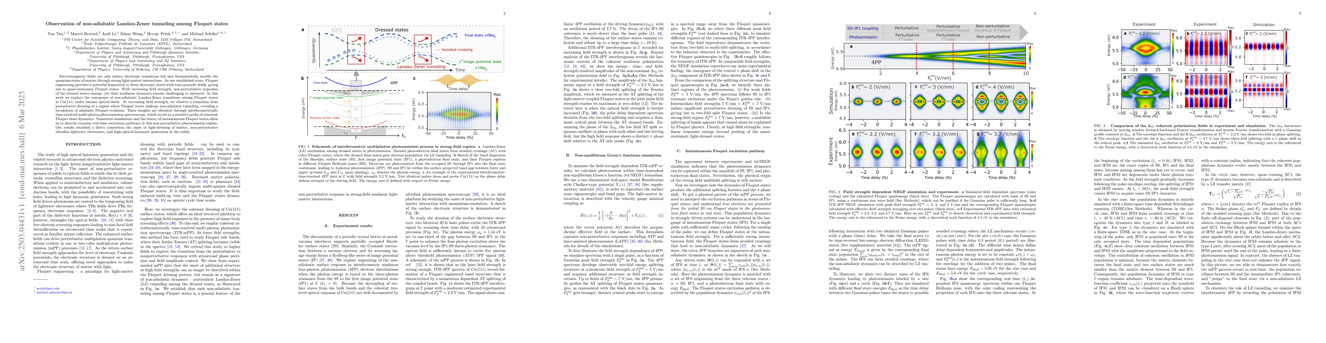 Thumbnail for Observation of non-adiabatic Landau-Zener tunneling among Floquet states