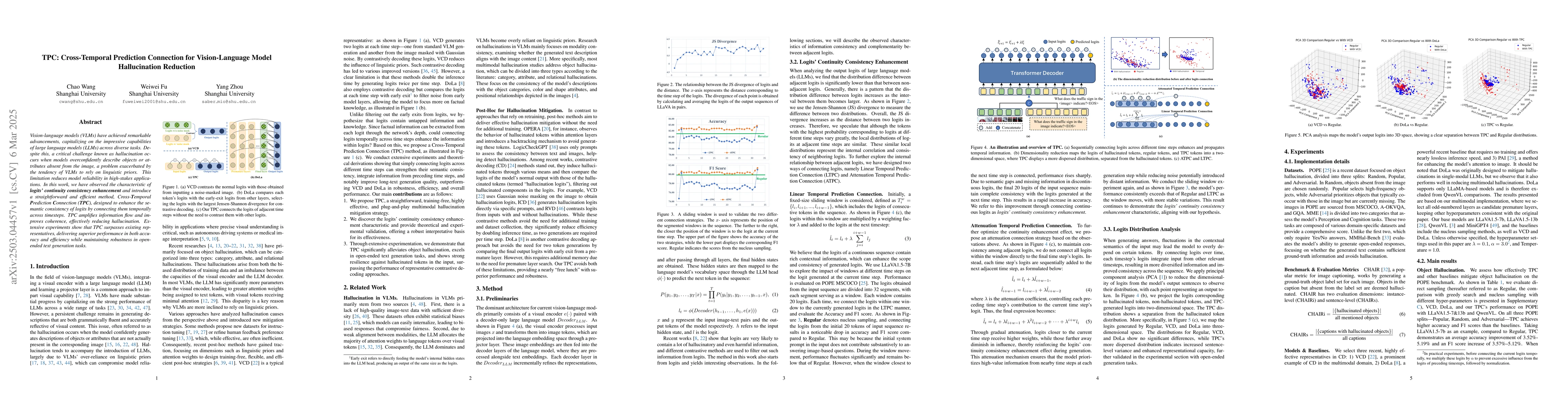 Thumbnail for TPC: Cross-Temporal Prediction Connection for Vision-Language Model
  Hallucination Reduction