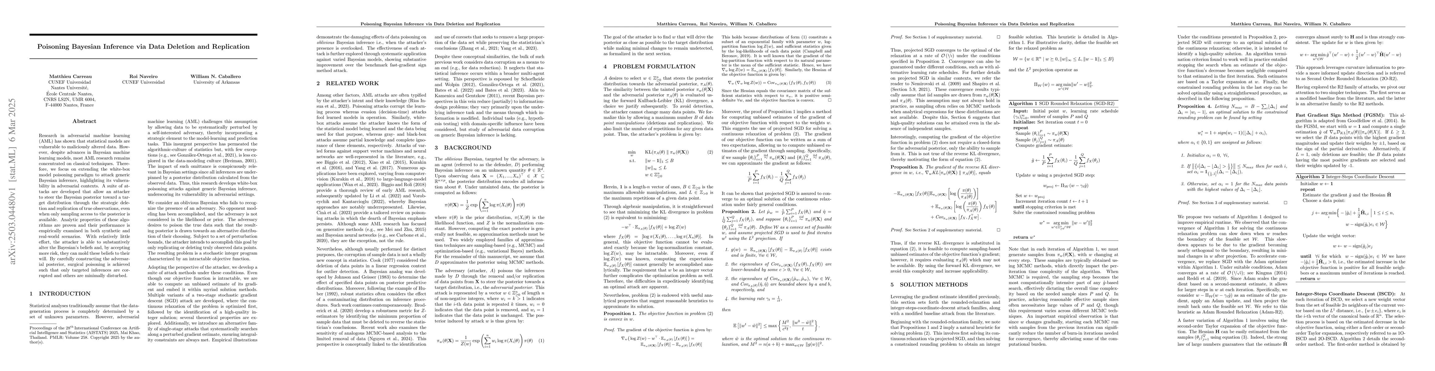 Thumbnail for Poisoning Bayesian Inference via Data Deletion and Replication