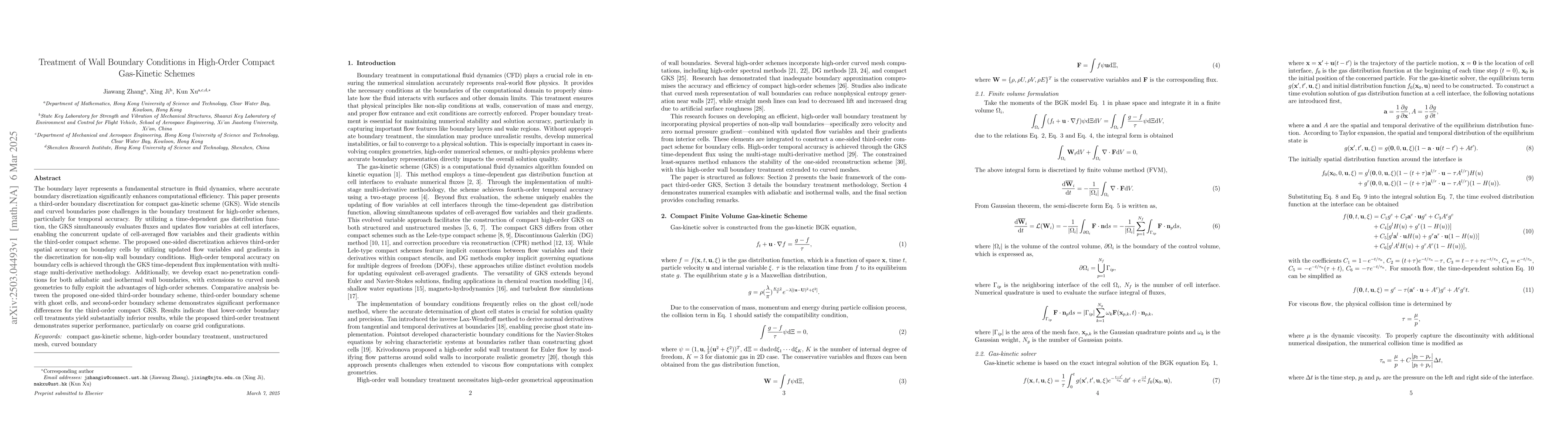 Thumbnail for Treatment of Wall Boundary Conditions in High-Order Compact Gas-Kinetic
  Schemes