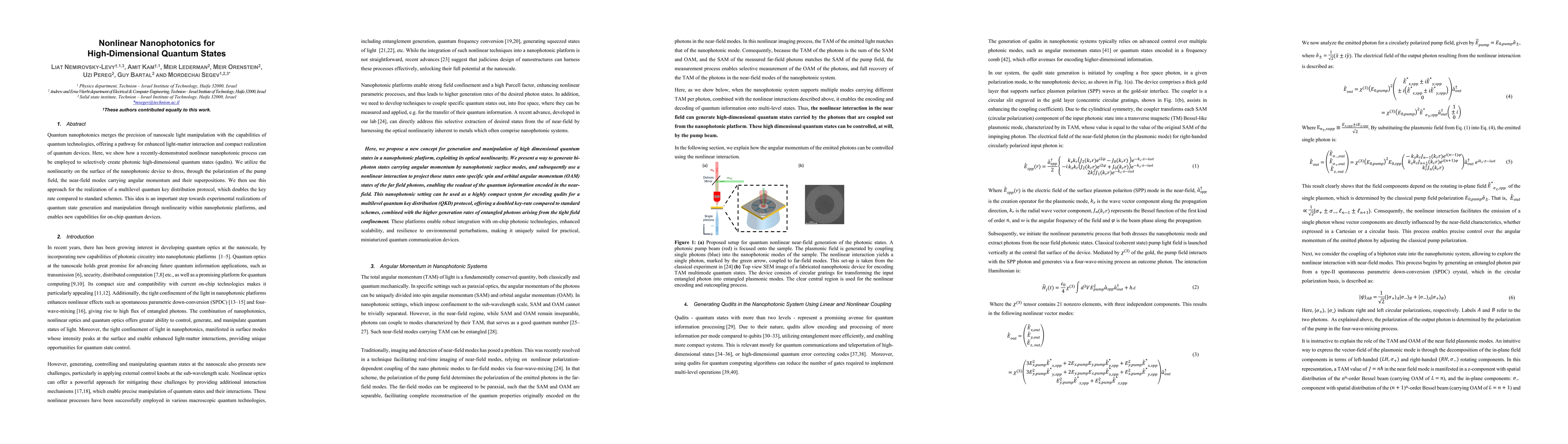 Thumbnail for Nonlinear Nanophotonics for High-Dimensional Quantum States