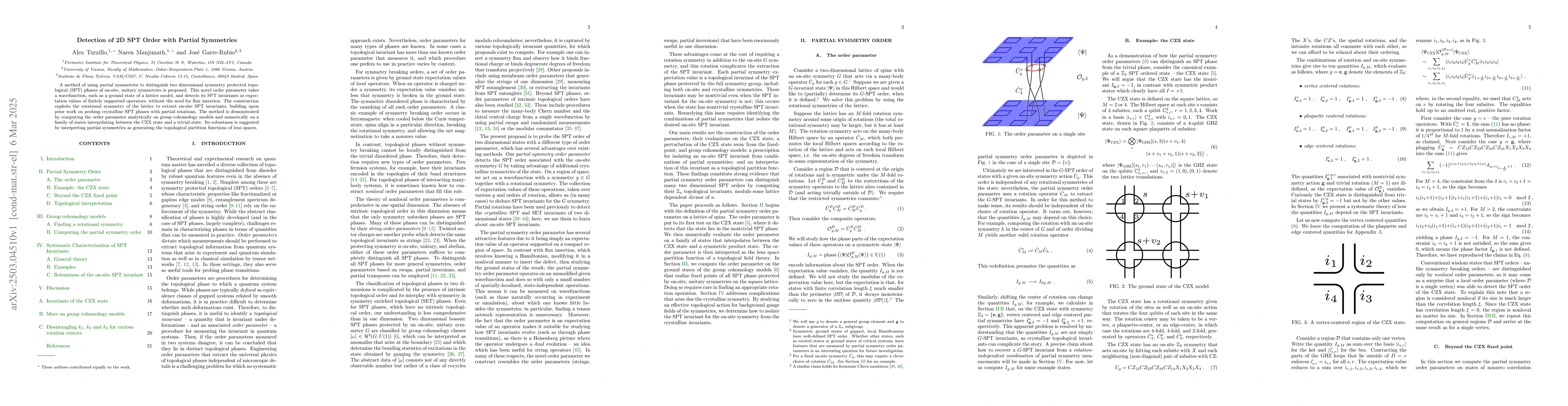 Thumbnail for Detection of 2D SPT Order with Partial Symmetries