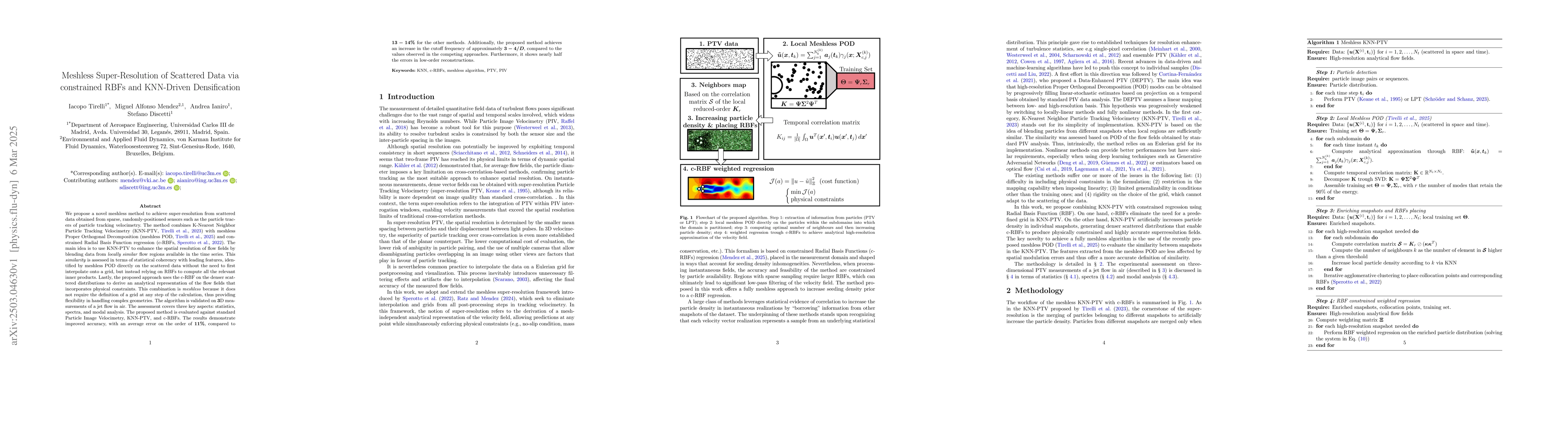 Thumbnail for Meshless Super-Resolution of Scattered Data via constrained RBFs and
  KNN-Driven Densification