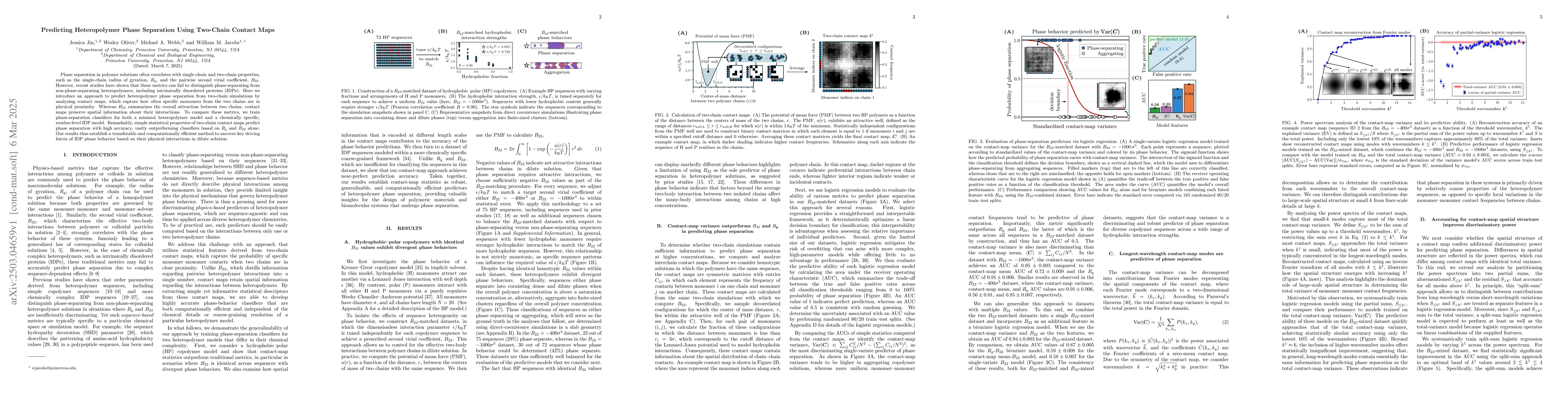 Thumbnail for Predicting Heteropolymer Phase Separation Using Two-Chain Contact Maps