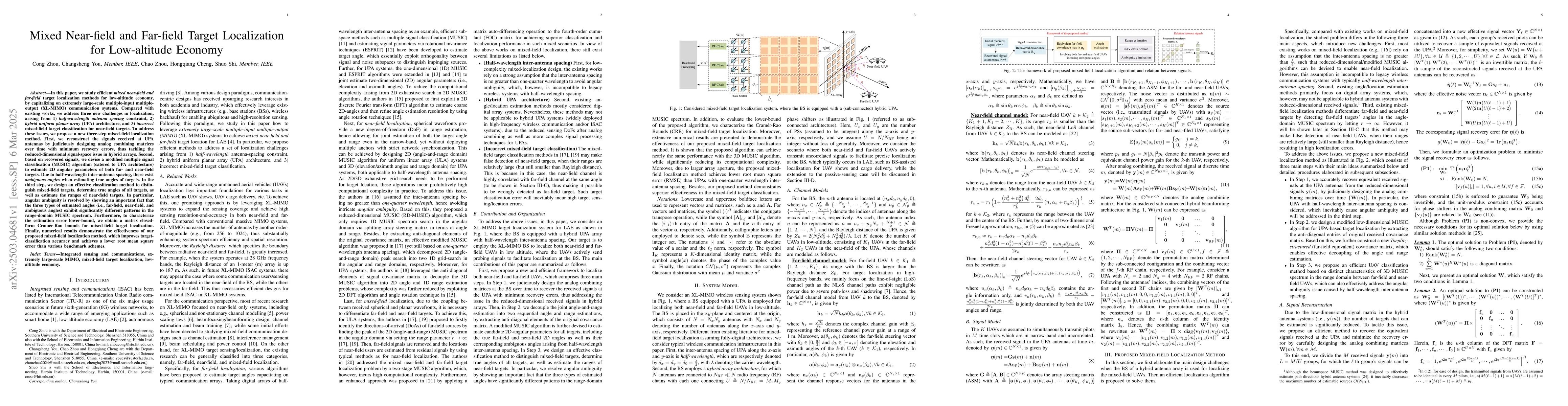 Thumbnail for Mixed Near-field and Far-field Target Localization for Low-altitude
  Economy