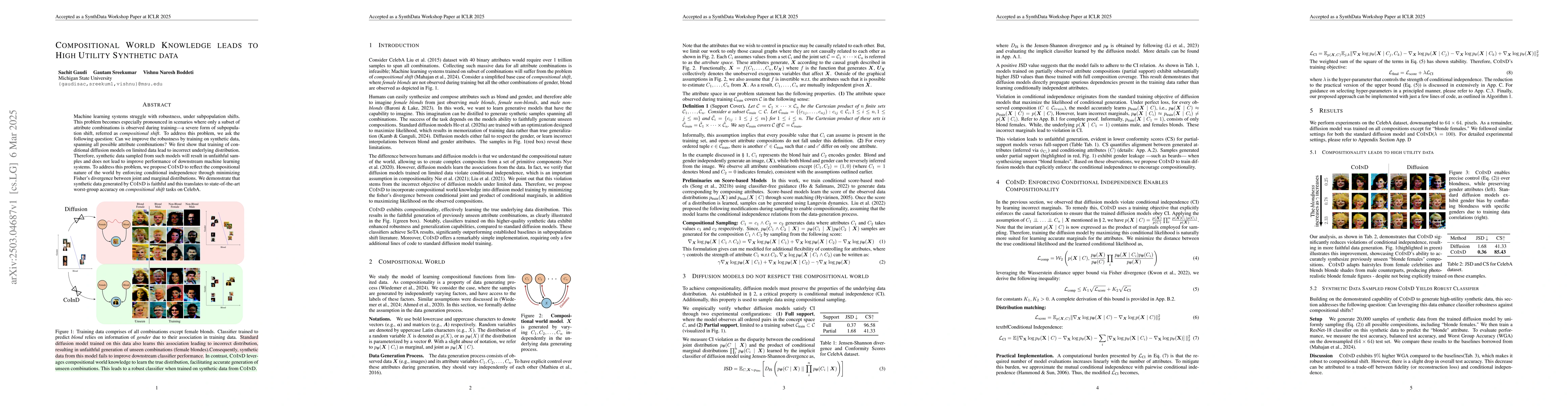 Thumbnail for Compositional World Knowledge leads to High Utility Synthetic data