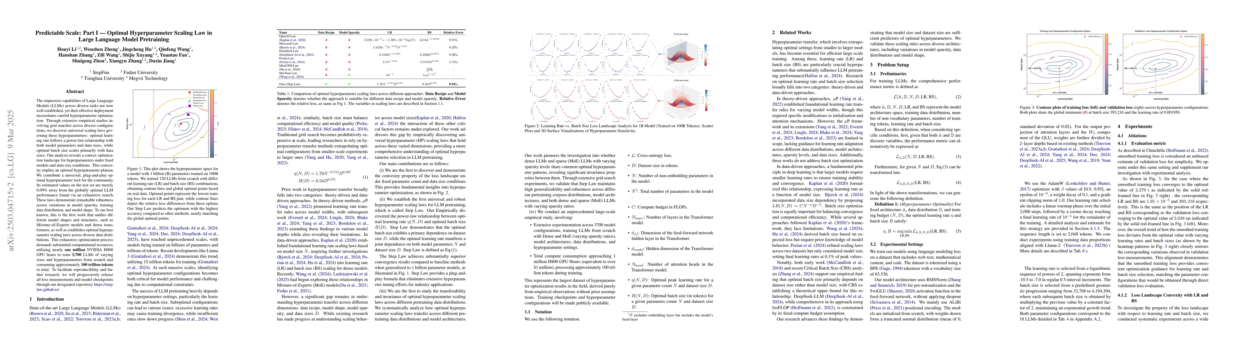 Thumbnail for Predictable Scale: Part I -- Optimal Hyperparameter Scaling Law in Large
  Language Model Pretraining