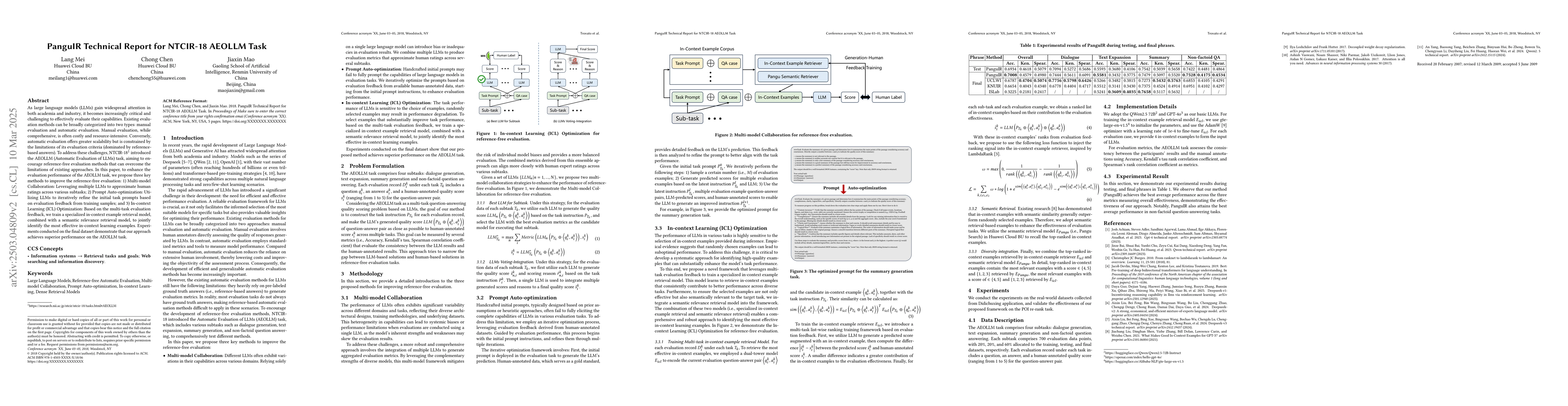 Thumbnail for PanguIR Technical Report for NTCIR-18 AEOLLM Task
